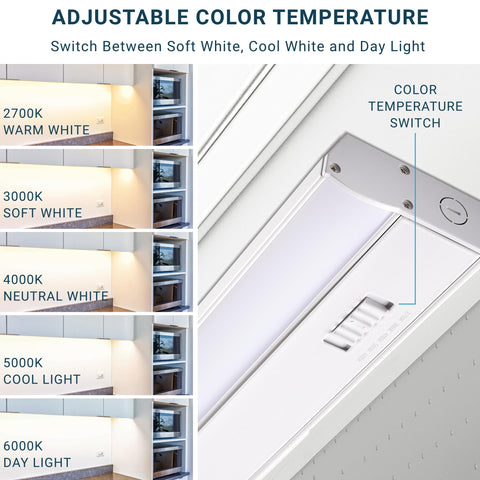Parmida LED under-cabinet dimmable and linkable lighting for multiple fixtures.