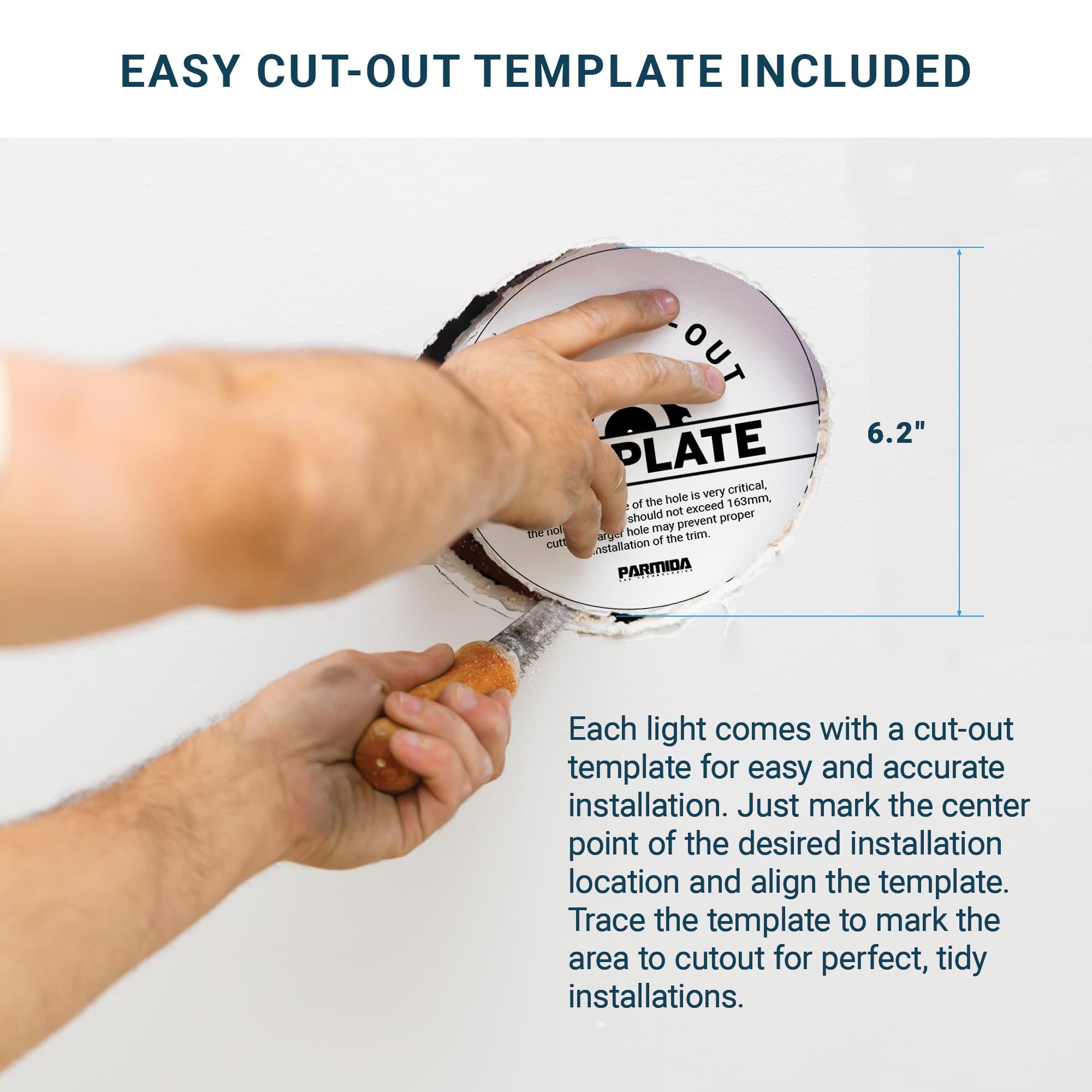 Parmida slim recessed downlight blends into ceilings with warranty