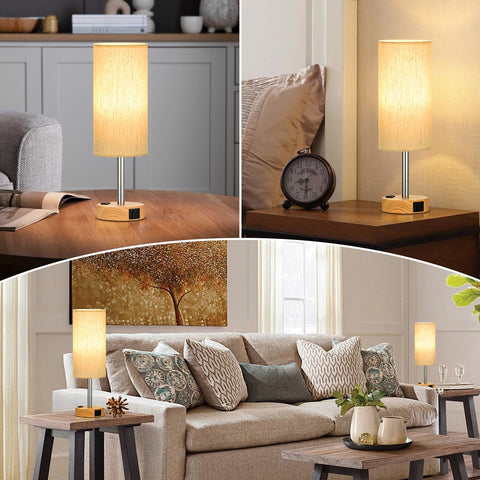 PartageiZ bedside lamp with USB-A port keeps gadgets powered nearby.