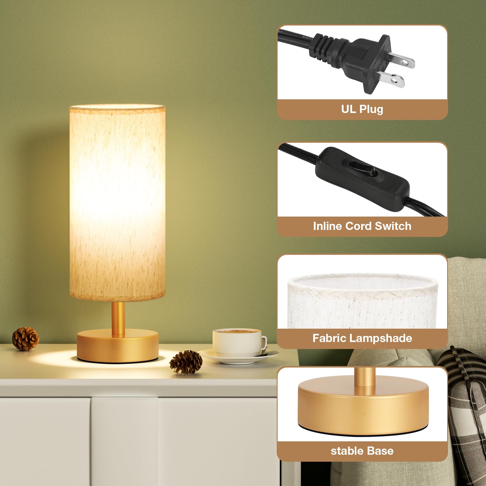 PartageiZ bedside lamps on nightstands ideal for reading and relaxation