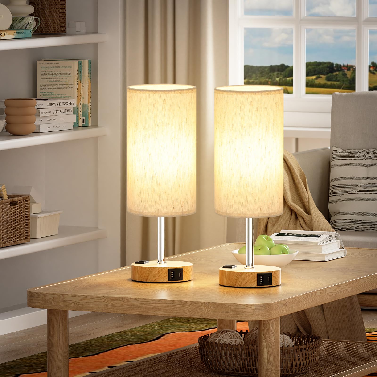 Partageiz built-in bedside outlet provides power for small devices.