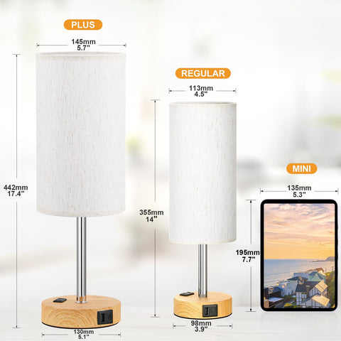 Partageiz tall bedside lamps with flaxen shades create a warm, relaxing atmosphere.