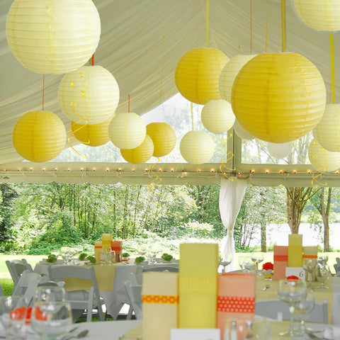 Partiazy yellow lantern color mix brings brightness and warmth.