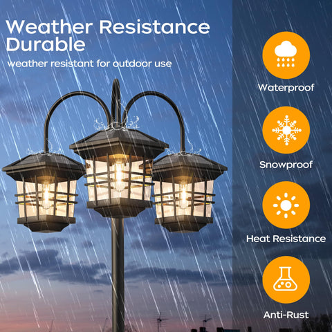 PARTPHONER lanterns with 360-degree solar charging for consistent performance.