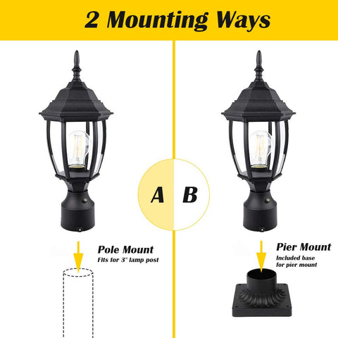 PARTPHONER 6-5 inch lantern body designed for porch and garden