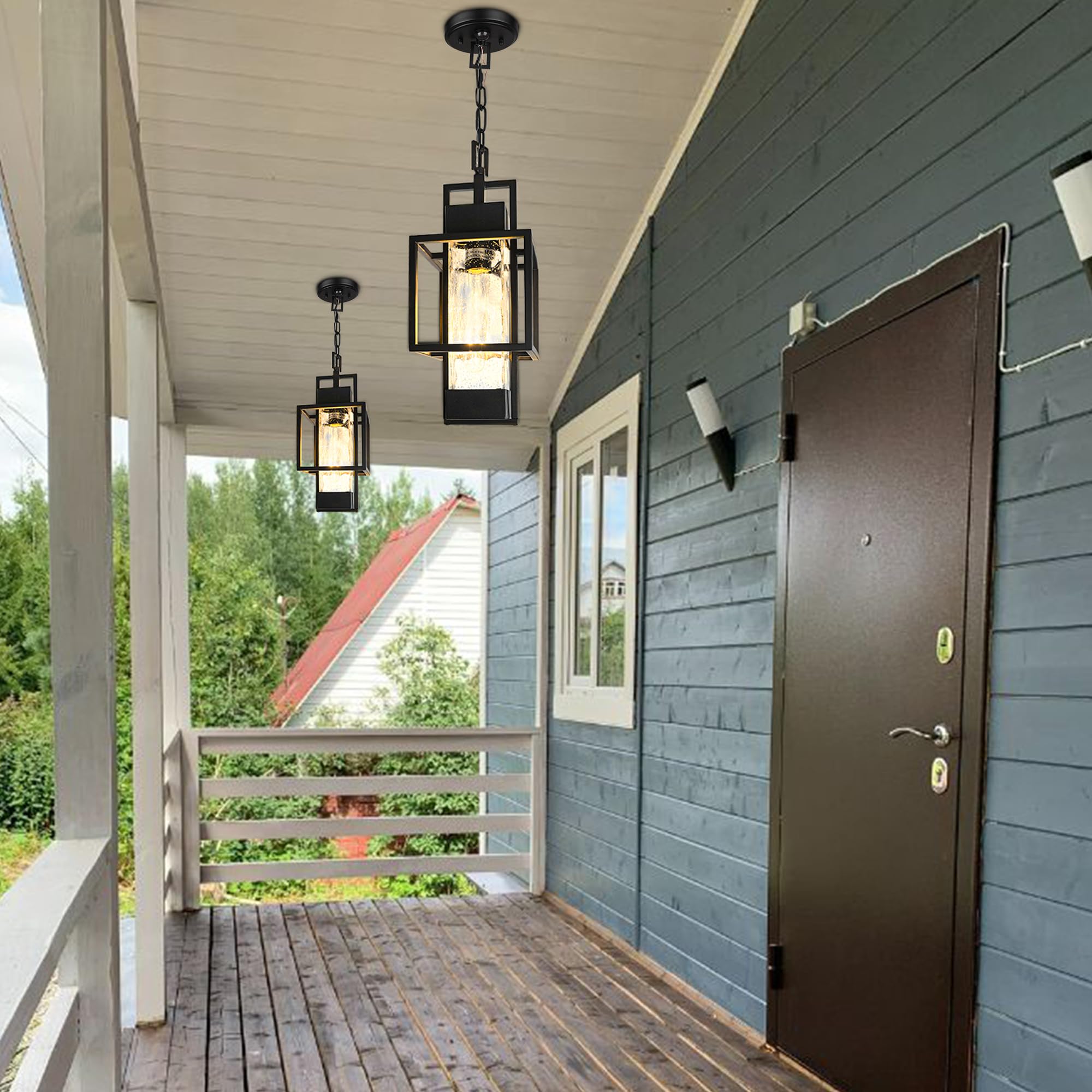 PARTPHONER 65 inch adjustable chain allows flexible hanging height for porches and foyers