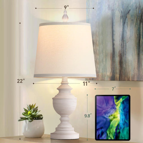 PARTPHONER bedside lamp on nightstand creates warm bedroom lighting