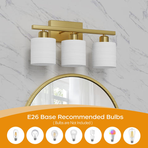 PARTPHONER brushed-gold finish adds warm accent to modern bathrooms.