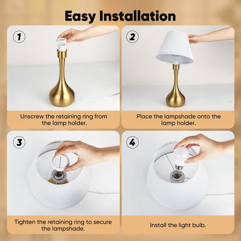 PARTPHONER included 2700K LED bulbs for warm, flicker-free light.