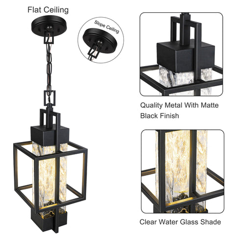 PARTPHONER Damp location rated fixture withstands porch weather for year round use