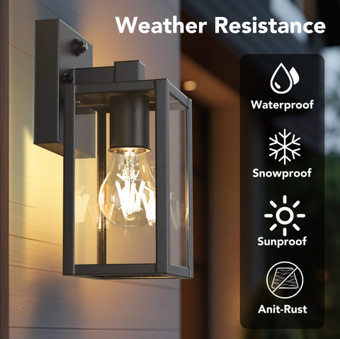 PARTPHONER die-cast iron wall light close-up shows durable anti-rust finish.