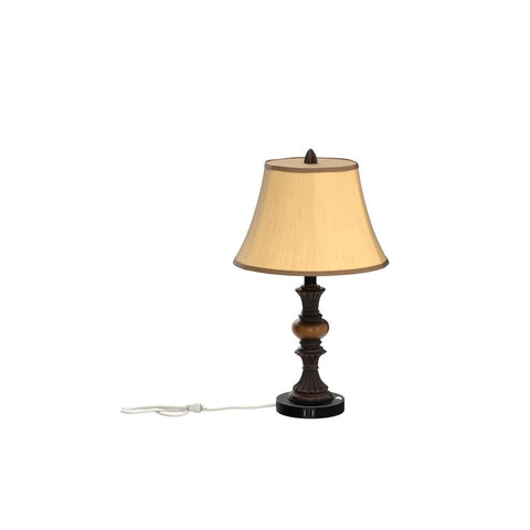 PARTPHONER lamp base with dual USB ports for device charging