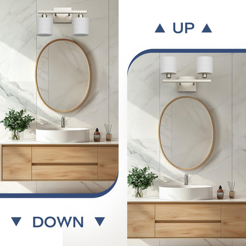 PARTPHONER durable stainless steel construction ensures long-lasting bathroom lighting.