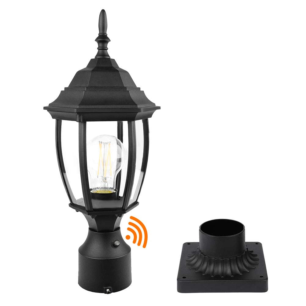PARTPHONER dusk-to-dawn outdoor post light lighting walkways at night