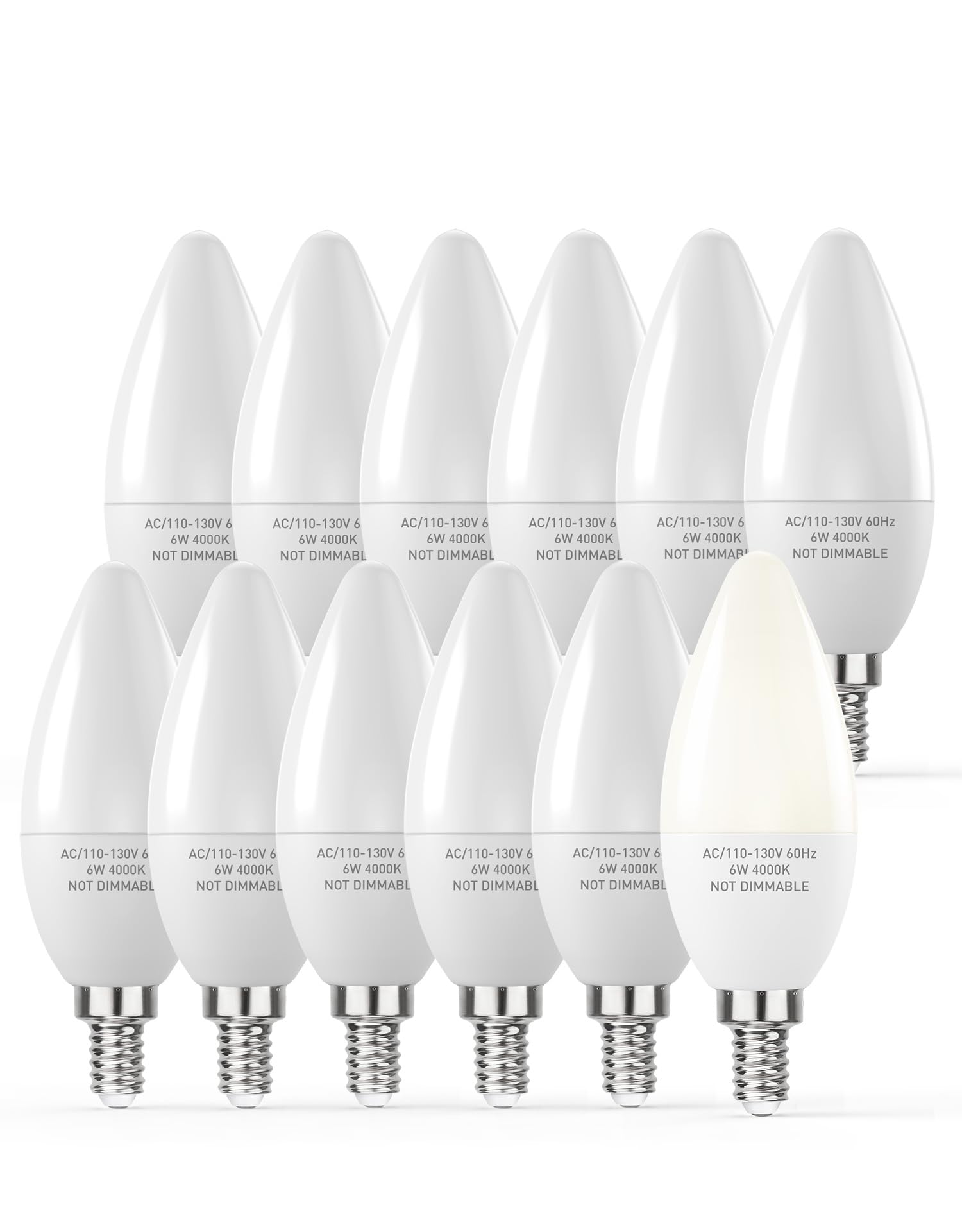 PARTPHONER E12 LED bulb shows 60W-equivalent glow for energy-efficient living spaces.