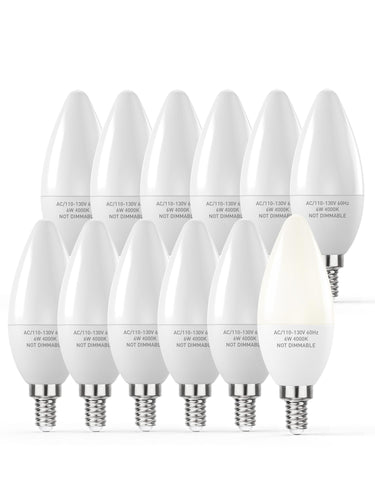 PARTPHONER E12 LED bulb shows 60W-equivalent glow for energy-efficient living spaces.