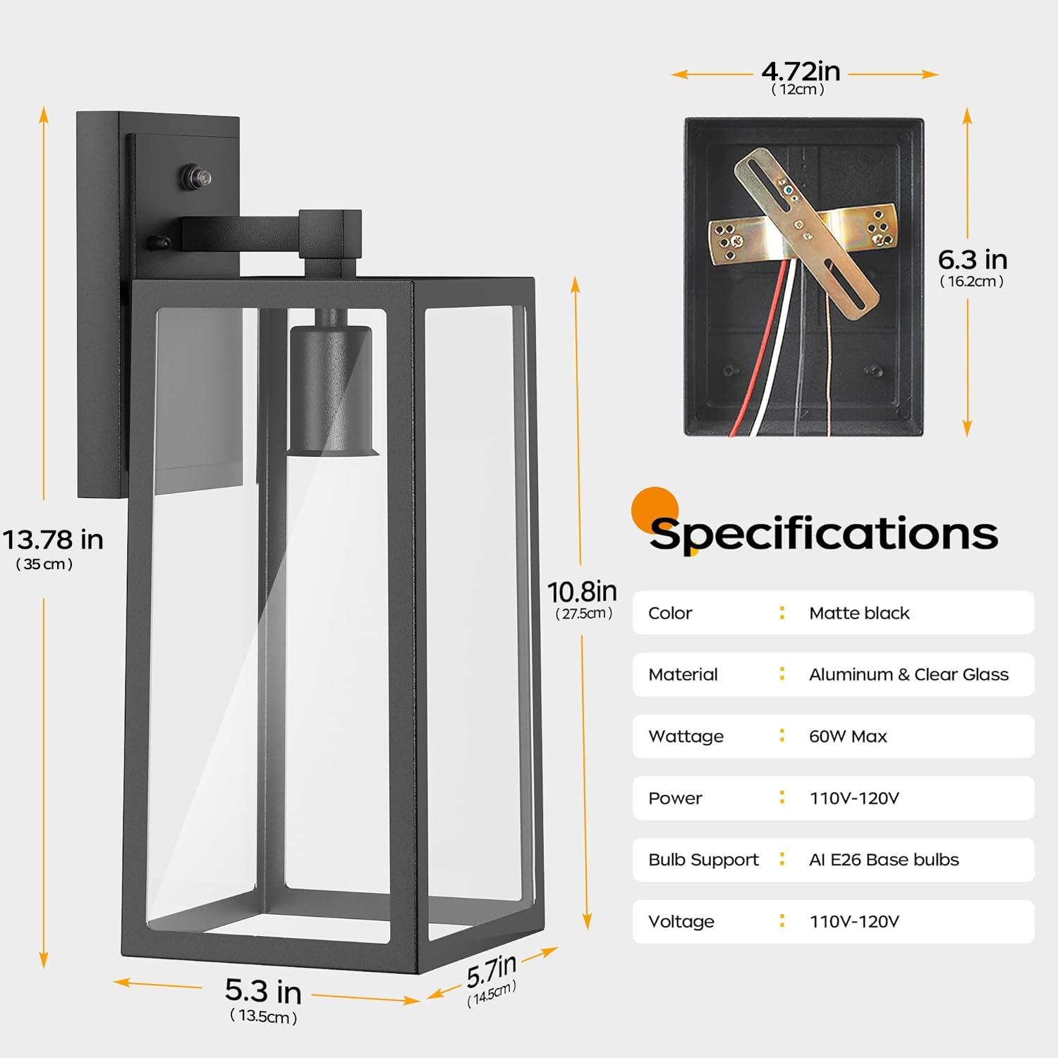 PARTPHONER E26 base compatible bulb option up to 60W