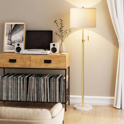 PARTPHONER height-adjustable lamp adapts to seating and reading angles.