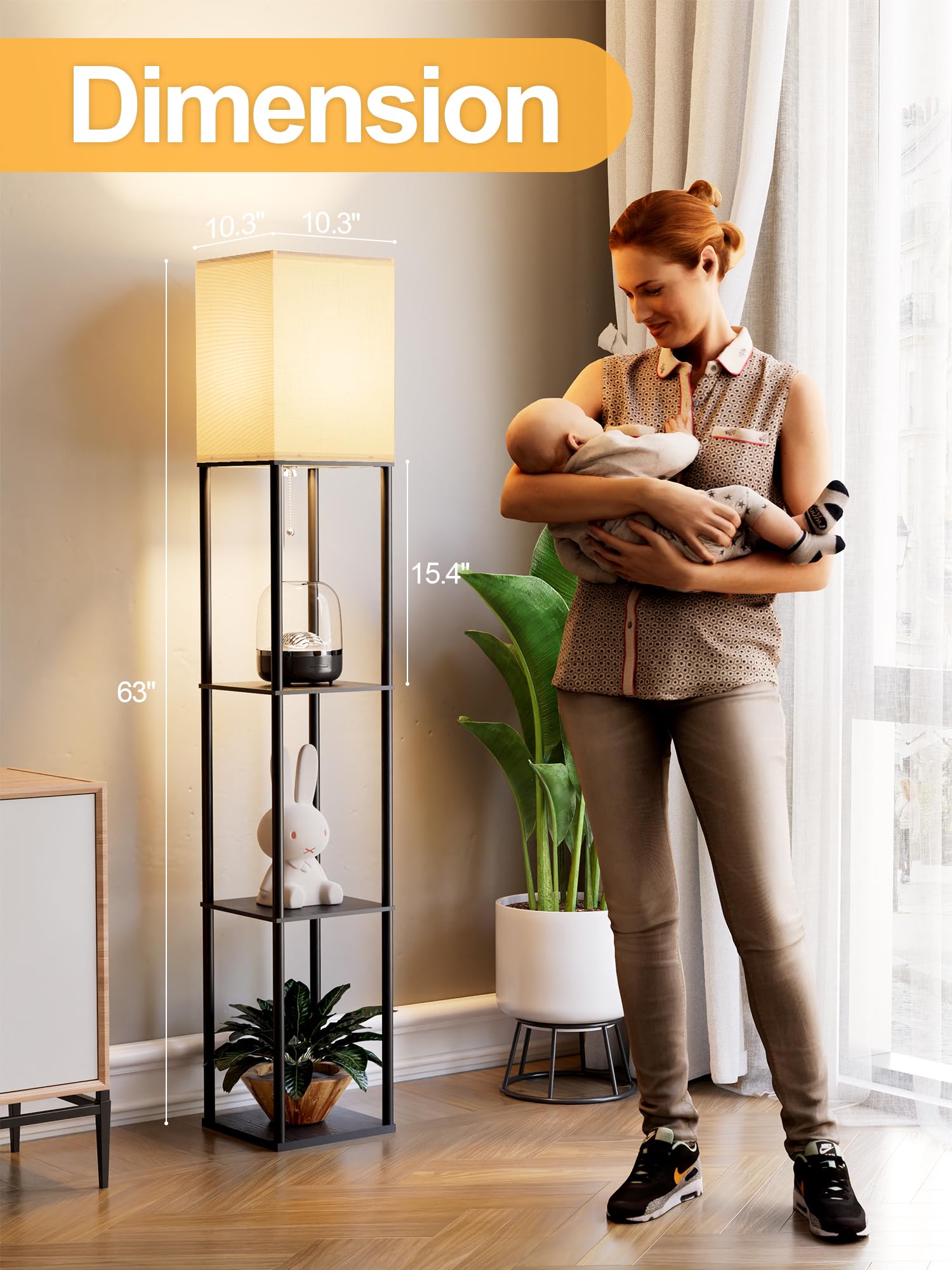 PARTPHONER floor lamp assembly in 10 minutes with included tools