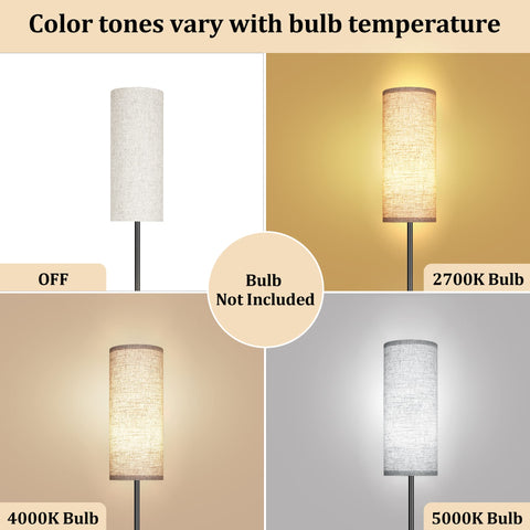 PARTPHONER E26 bulb compatible lamp supports adjustable color temp.