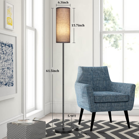 PARTPHONER floor lamp with E26 socket supports versatile bulb choices for ambiance.
