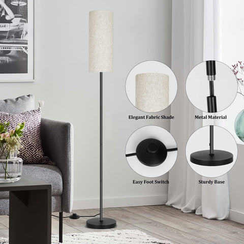 PARTPHONER floor lamp foot switch for easy control.
