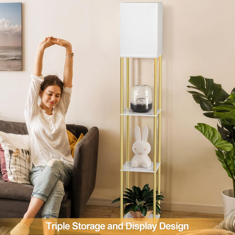 Partphoner shelf lamp ideal beside TV stand or bed