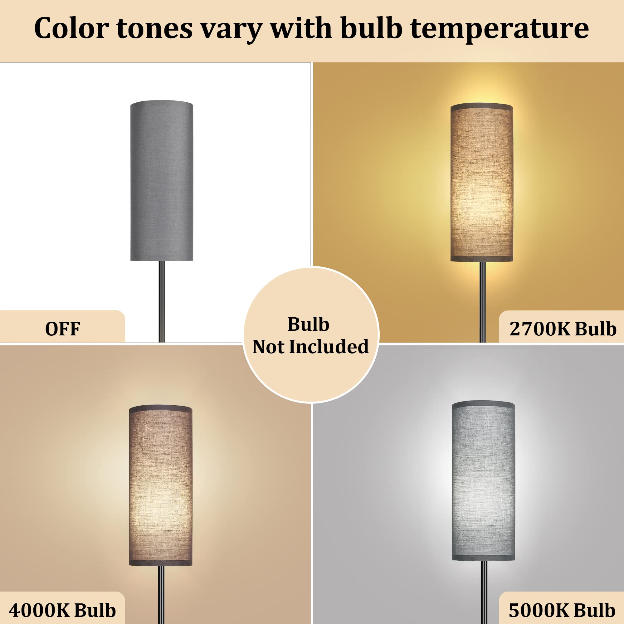 PARTPHONER space-saving corner floor lamp fits tight spaces beside furniture.