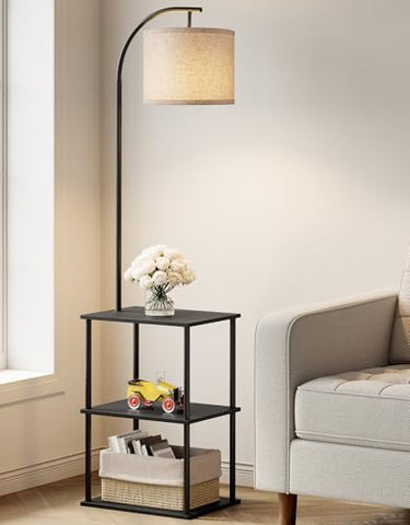 PARTPHONER floor lamp with table unit ideal for small rooms