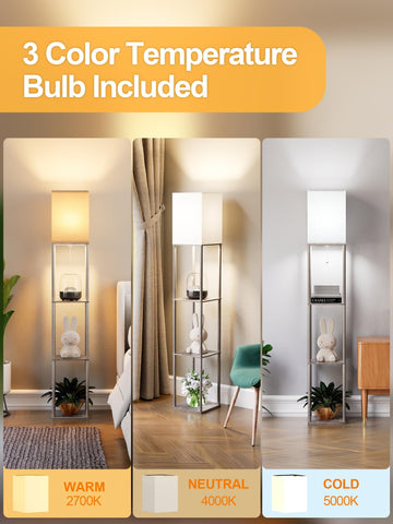 PARTPHONER 9W LED bulb provides three CCT options for adaptable ambiance.