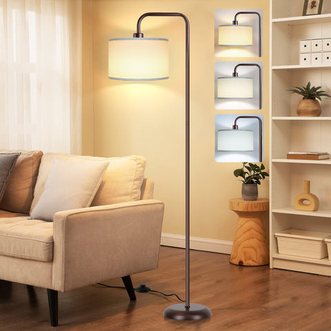 PARTPHONER LED floor lamp with three temps creates warm living room ambiance