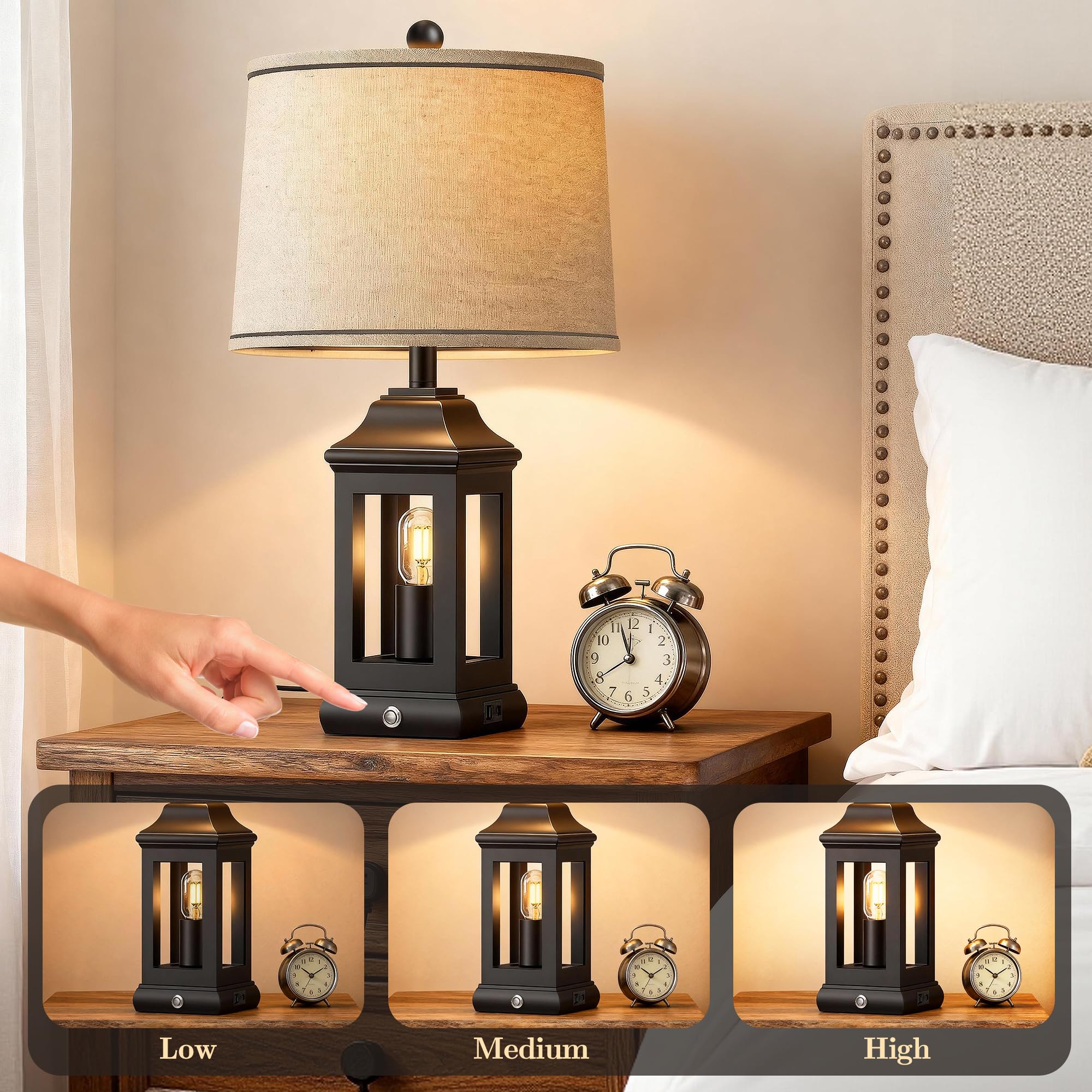 PARTPHONER linen shade detail highlights soft, diffused light for cozy rooms.