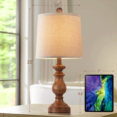 PARTPHONER living room lamps antique finish add rustic decor vibe.