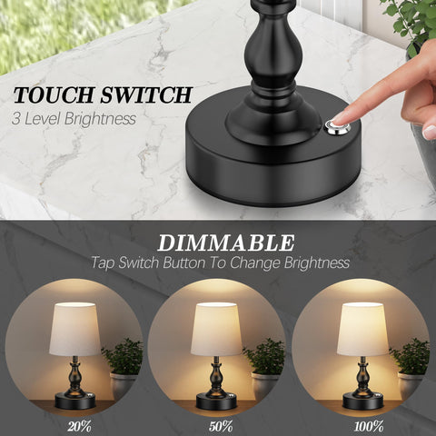 PARTPHONER lamp charging with 5200mAh battery for portable use