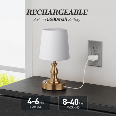 PARTPHONER Touch dimming control enables quick brightness adjustment for reading