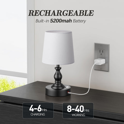 Touch dimming control on PARTPHONER lamp for easy brightness adjustments