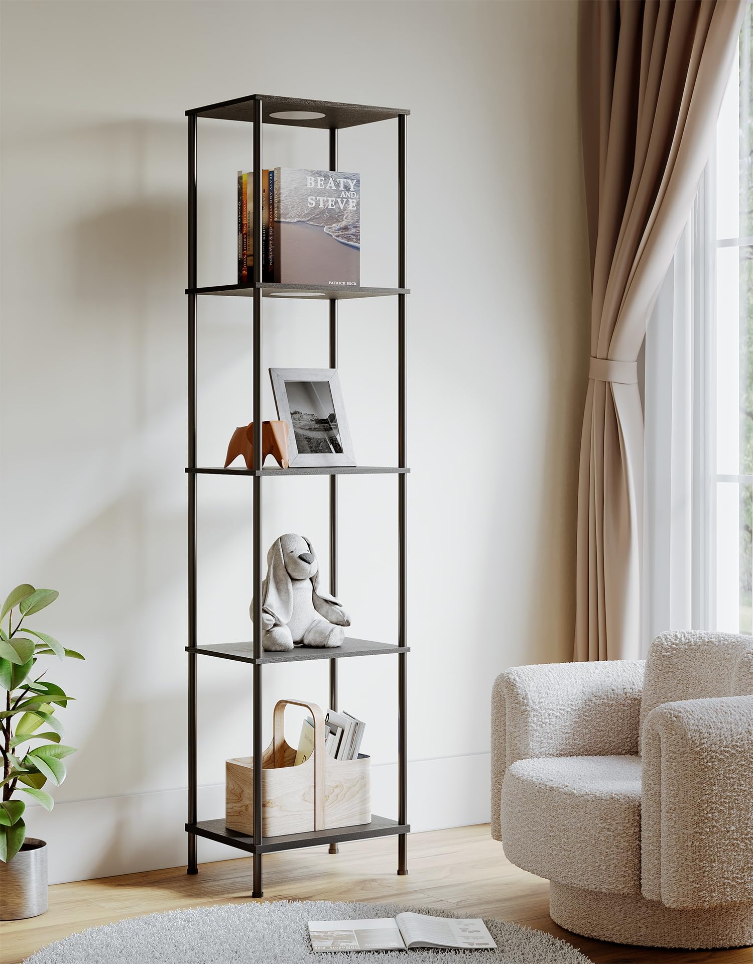 PARTPHONER storage and display solution for trophies, vases, and albums.