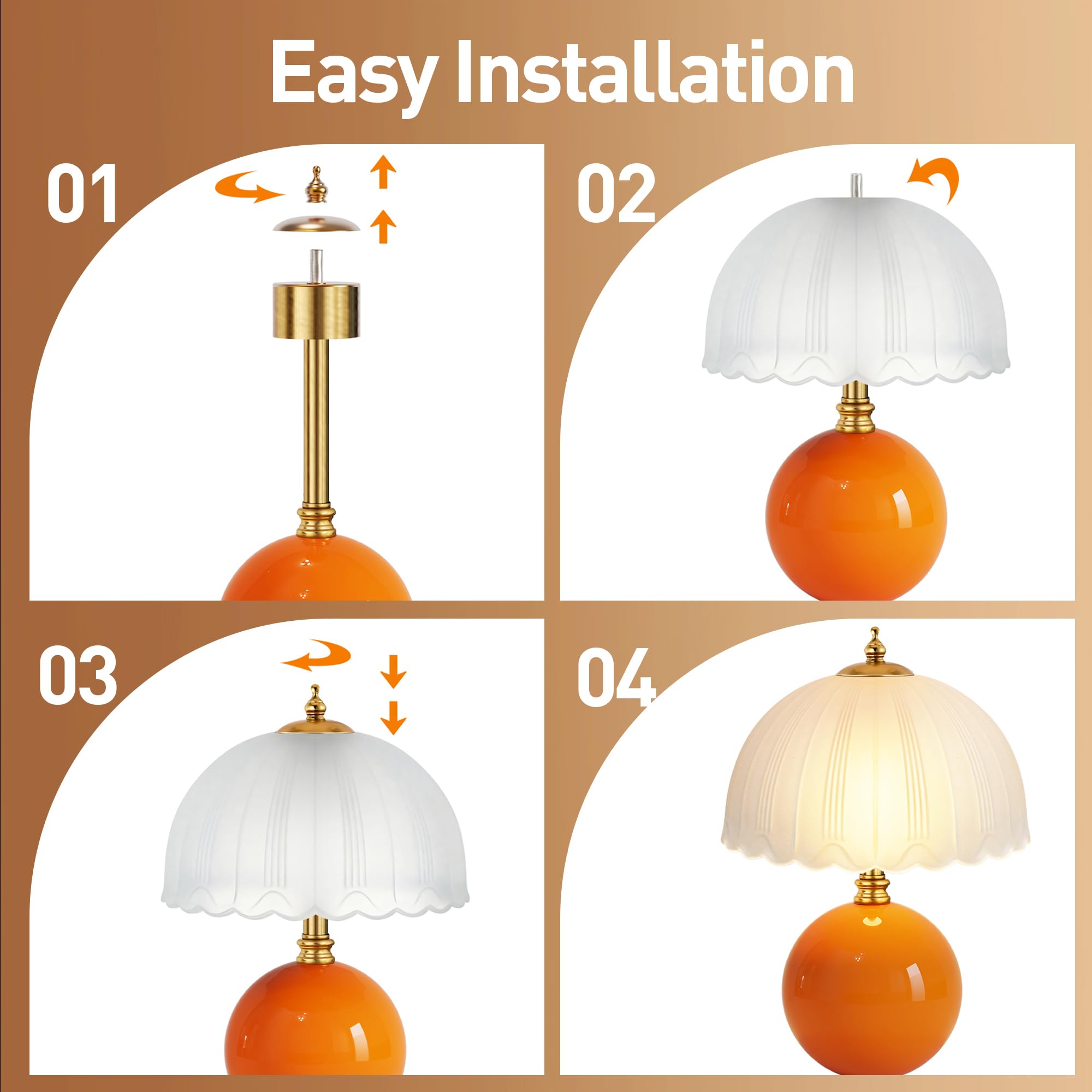 PARTPHONER Mushroom Table Lamp as a bedroom decor accent
