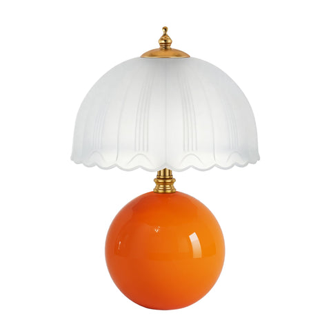 PARTPHONER Mushroom Table Lamp showing frosted glass shade for diffused light