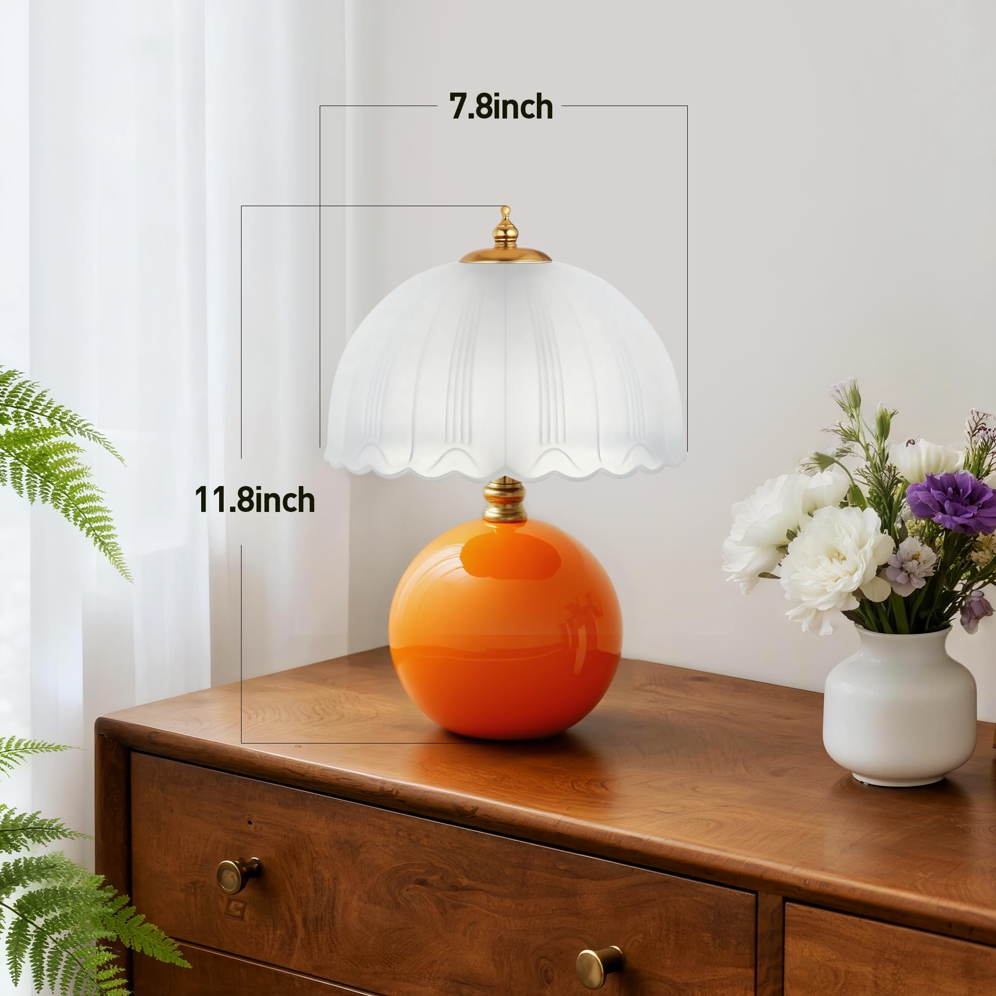 PARTPHONER Mushroom Table Lamp natural 4000K setting for daily tasks