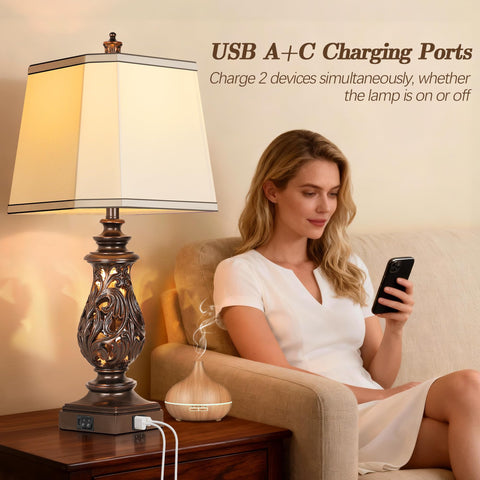 PARTPHONER hollow night-light design casts a gentle glow for night navigation