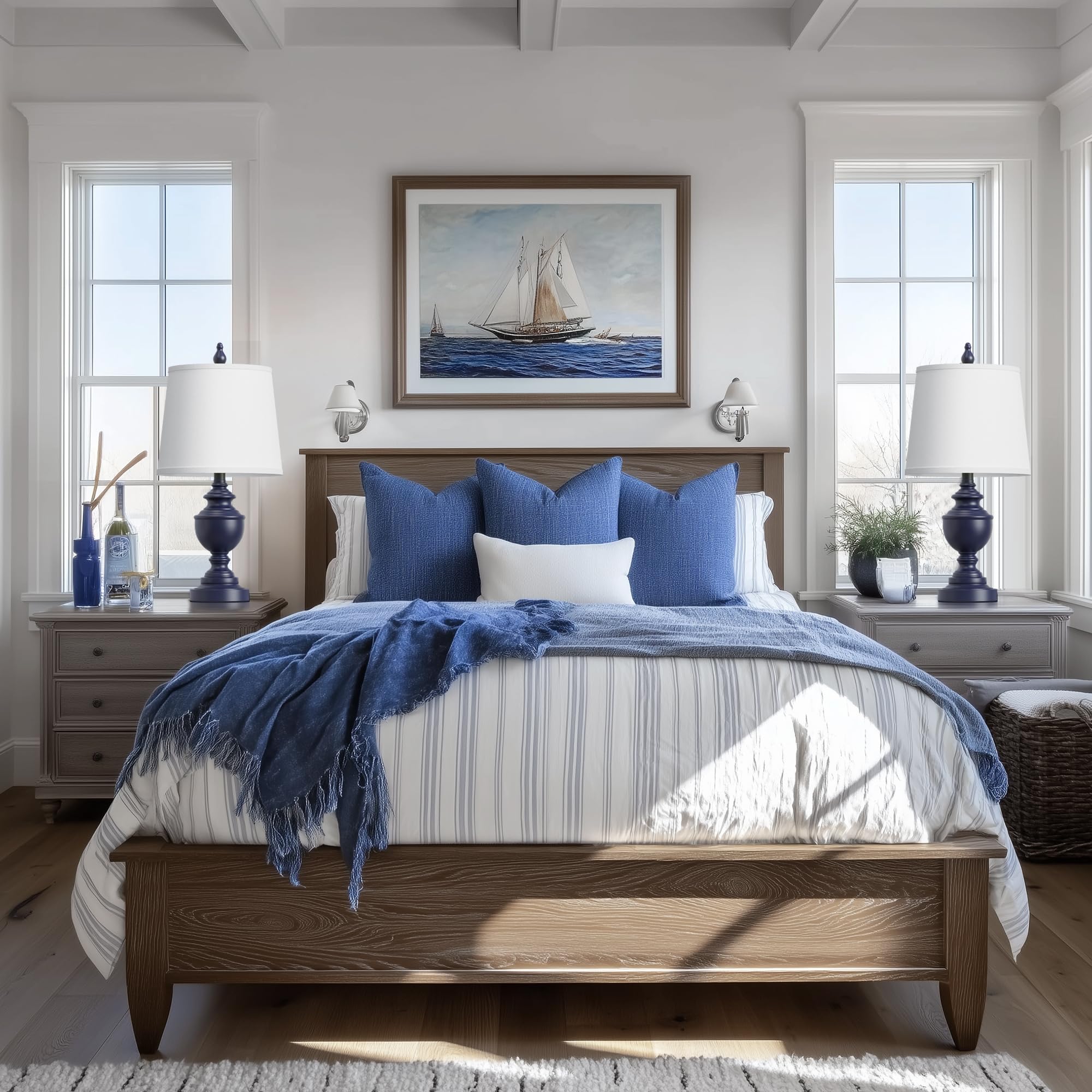 PARTPHONER 22-inch height fits bedside tables without crowding.