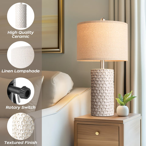 PARTPHONER nightstand lamp on nightstand or console adds character.