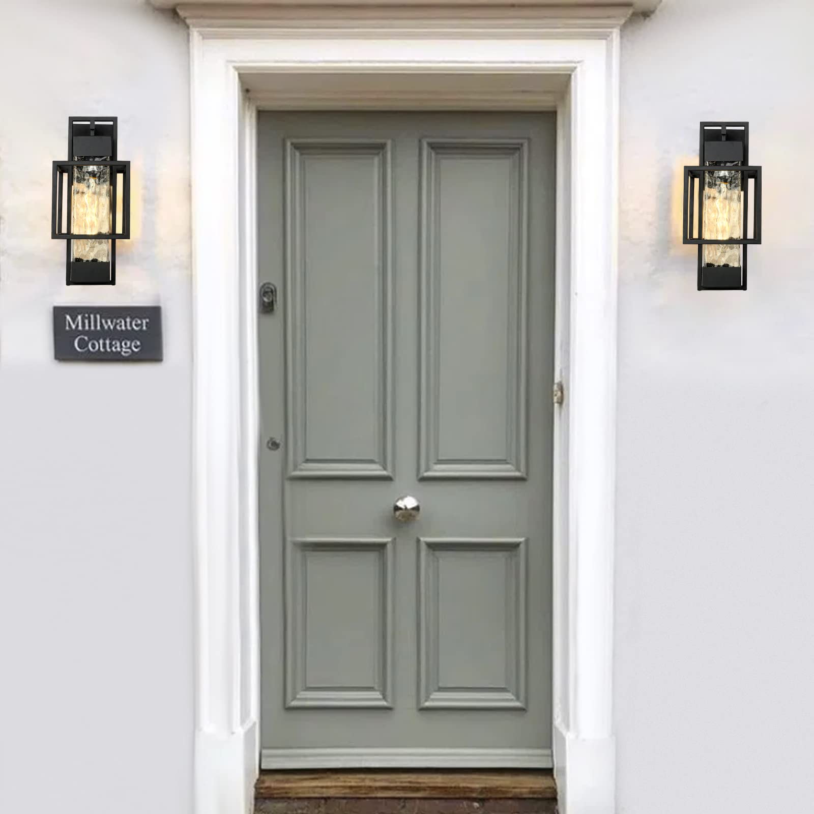 PARTPHONER outdoor wall light ideal for porches, garages, and entryways.