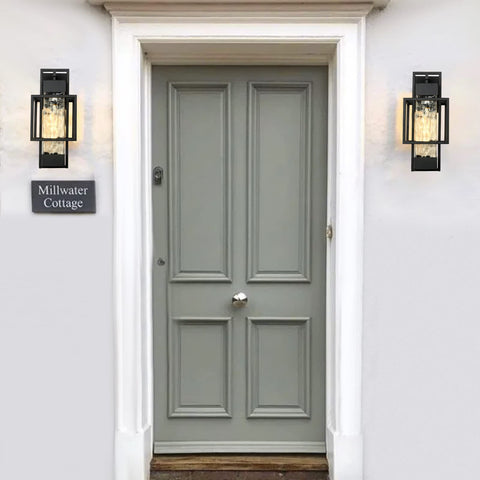 PARTPHONER outdoor wall light ideal for porches, garages, and entryways.