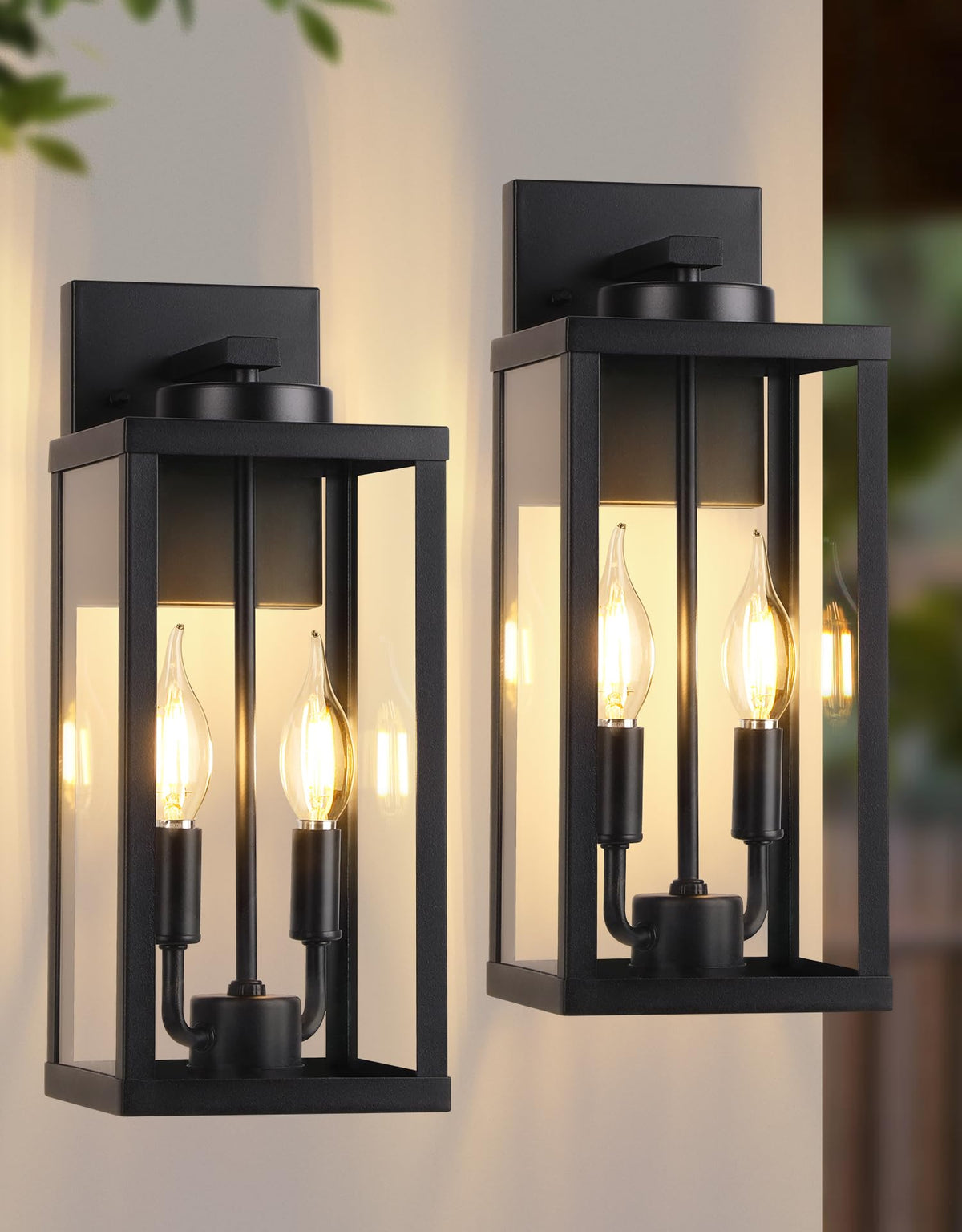 PARTPHONER outdoor wall light porch glow enhances curb appeal and safety.