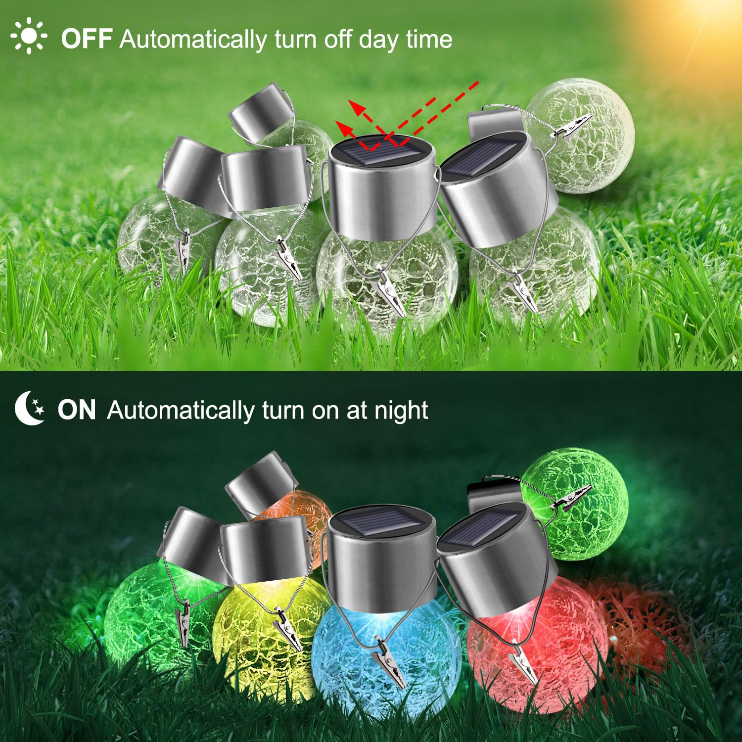 PARTPHONER polycrystalline solar panel enables brighter charging during the day.