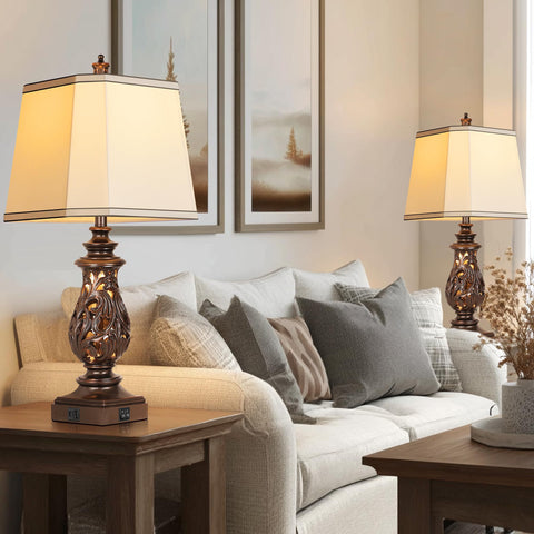 PARTPHONER farmhouse style lamps suit bedrooms, living rooms, and reading corners