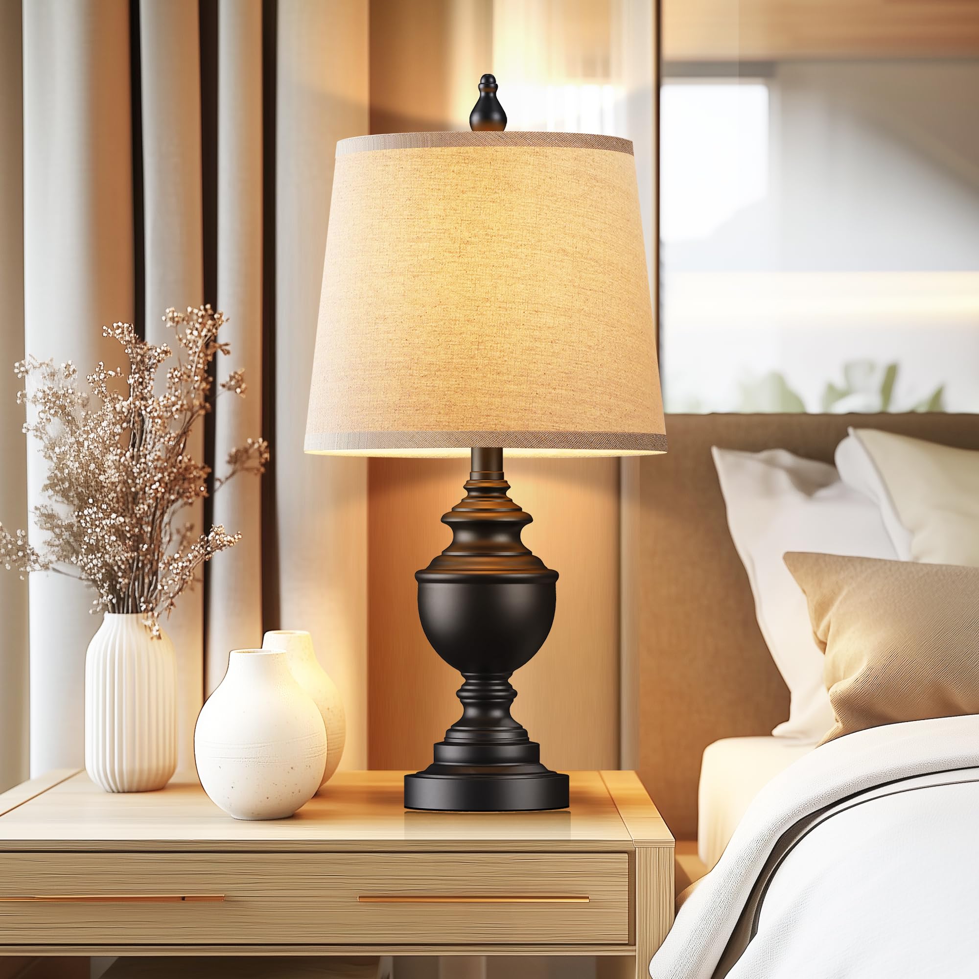 PARTPHONER lamps in living room set a warm ambiance for evenings.