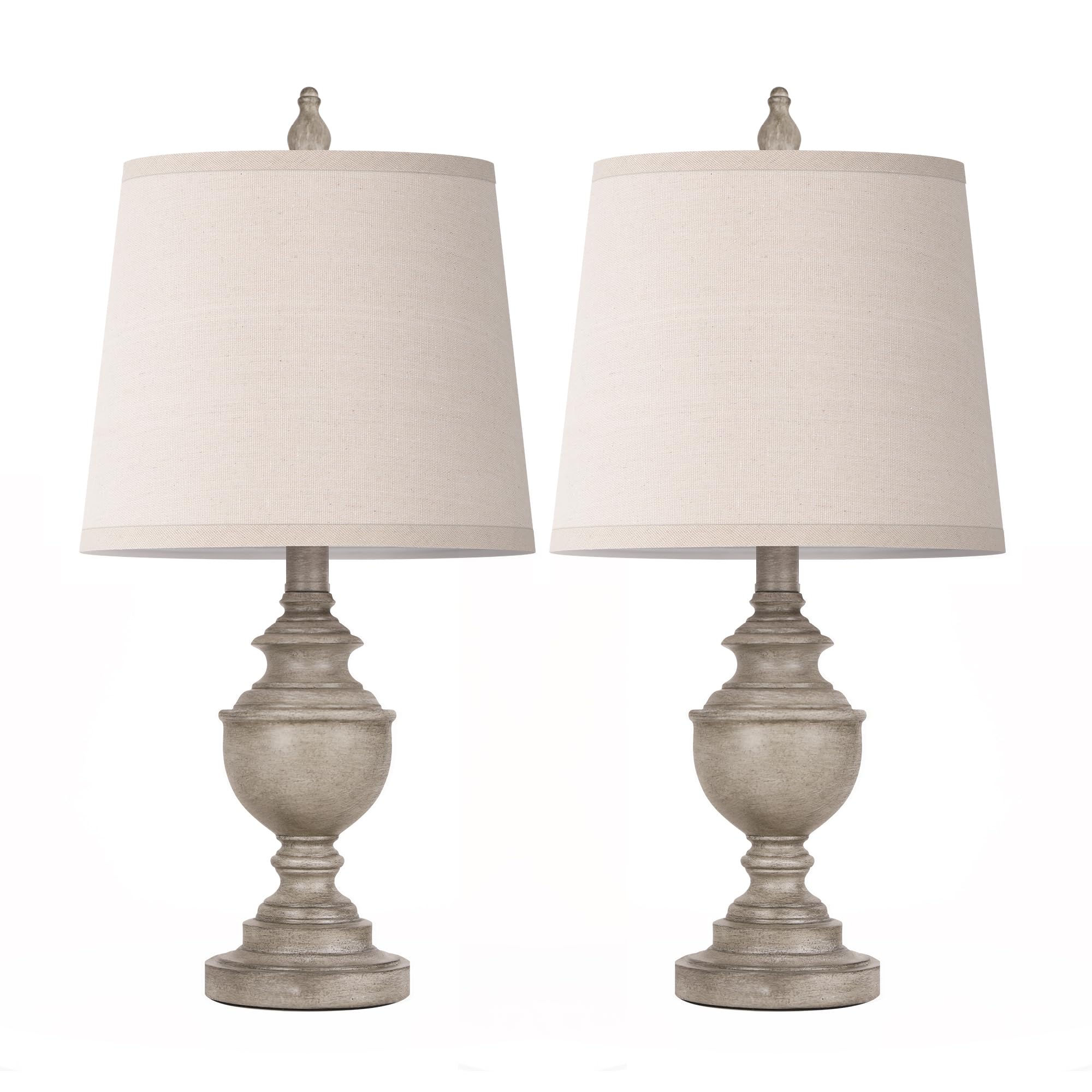 PARTPHONER retro table lamp shade close-up with white linen for soft ambient light